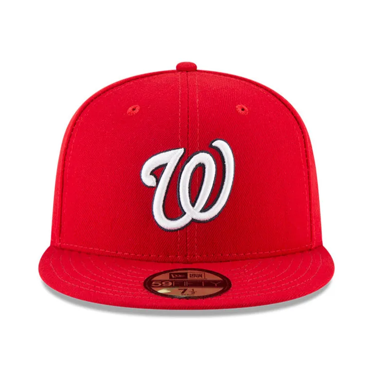 New Era 59Fifty Washington Nationals 20th Anniversary Patch Game Hat - Red
