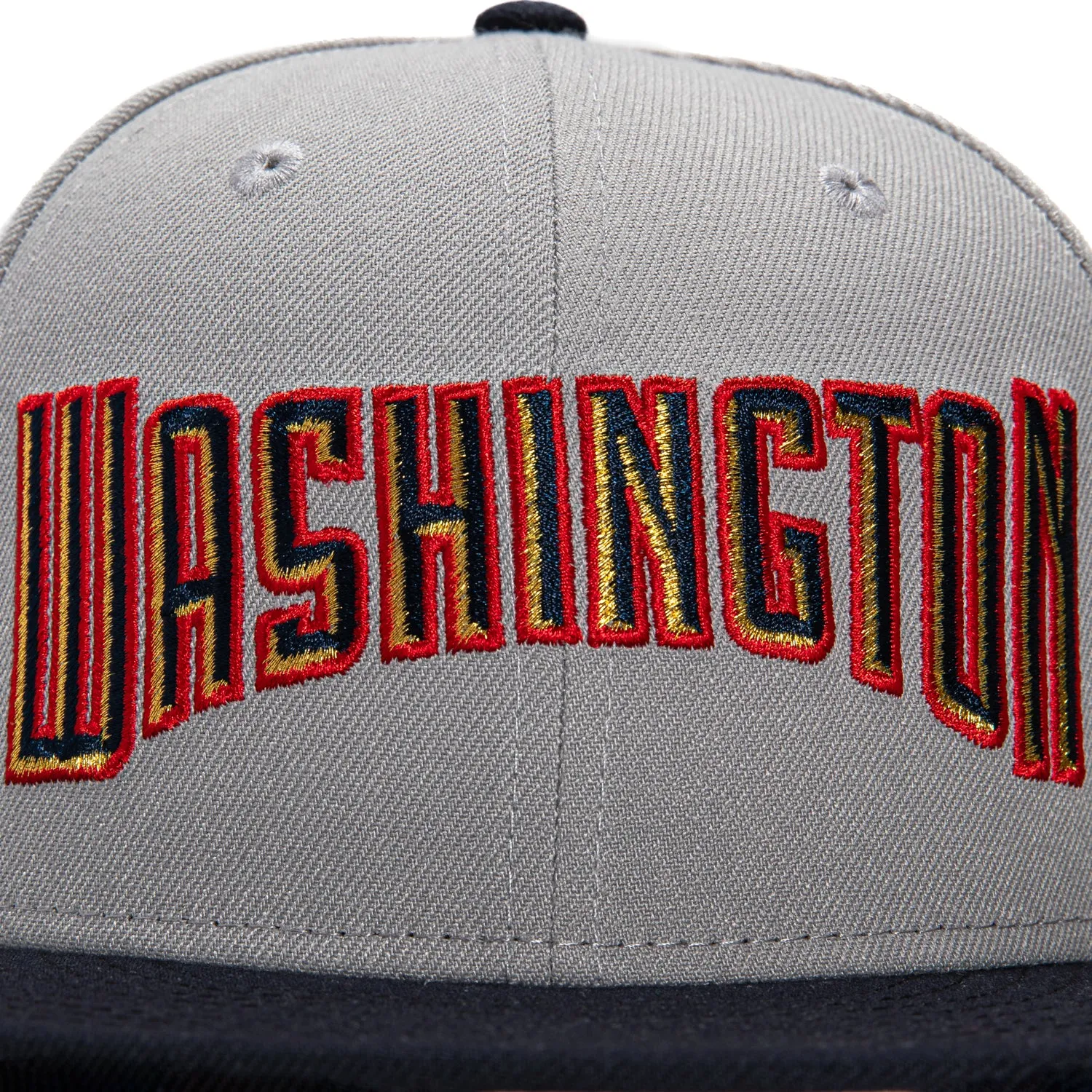 New Era 59Fifty Washington Nationals RFK Stadium Patch Word Hat - Grey. Navy