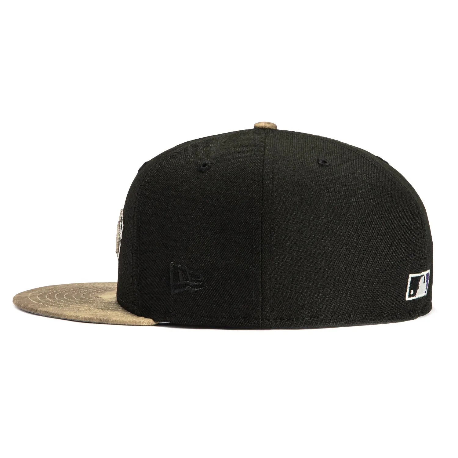 New Era 59Fifty Water Color Camo Colorado Rockies Inaugural Patch Word Hat - Black. Camo