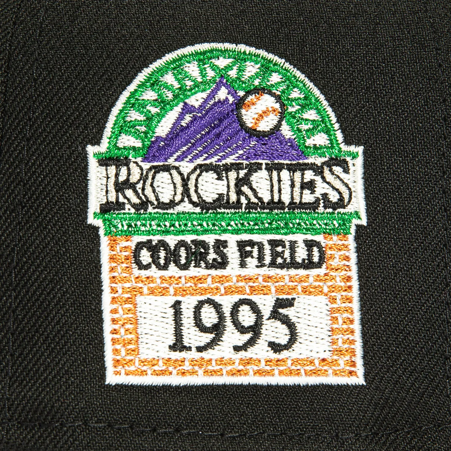 New Era 59Fifty Water Color Camo Colorado Rockies Inaugural Patch Word Hat - Black. Camo