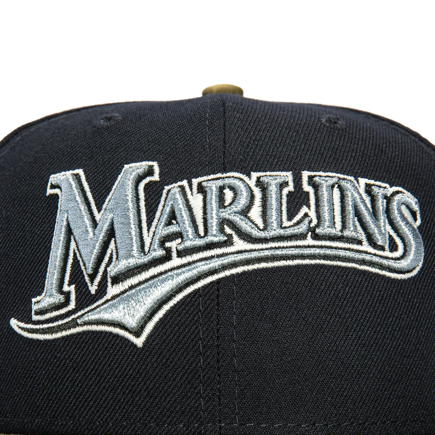 New Era 59Fifty Water Color Camo Miami Marlins Inaugural Patch Word Hat - Navy, Camo