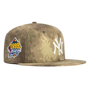 New Era 59Fifty Water Color Camo New York Yankees 1999 World Series Patch Hat - Camo