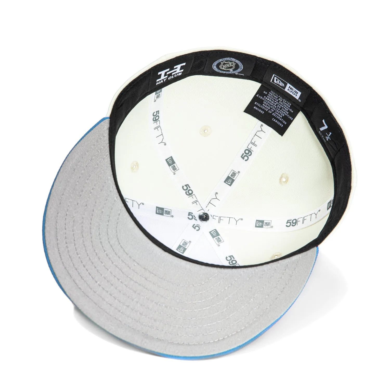 New Era 59Fifty White Dome Colorado Avalanche Hat - White, Indigo