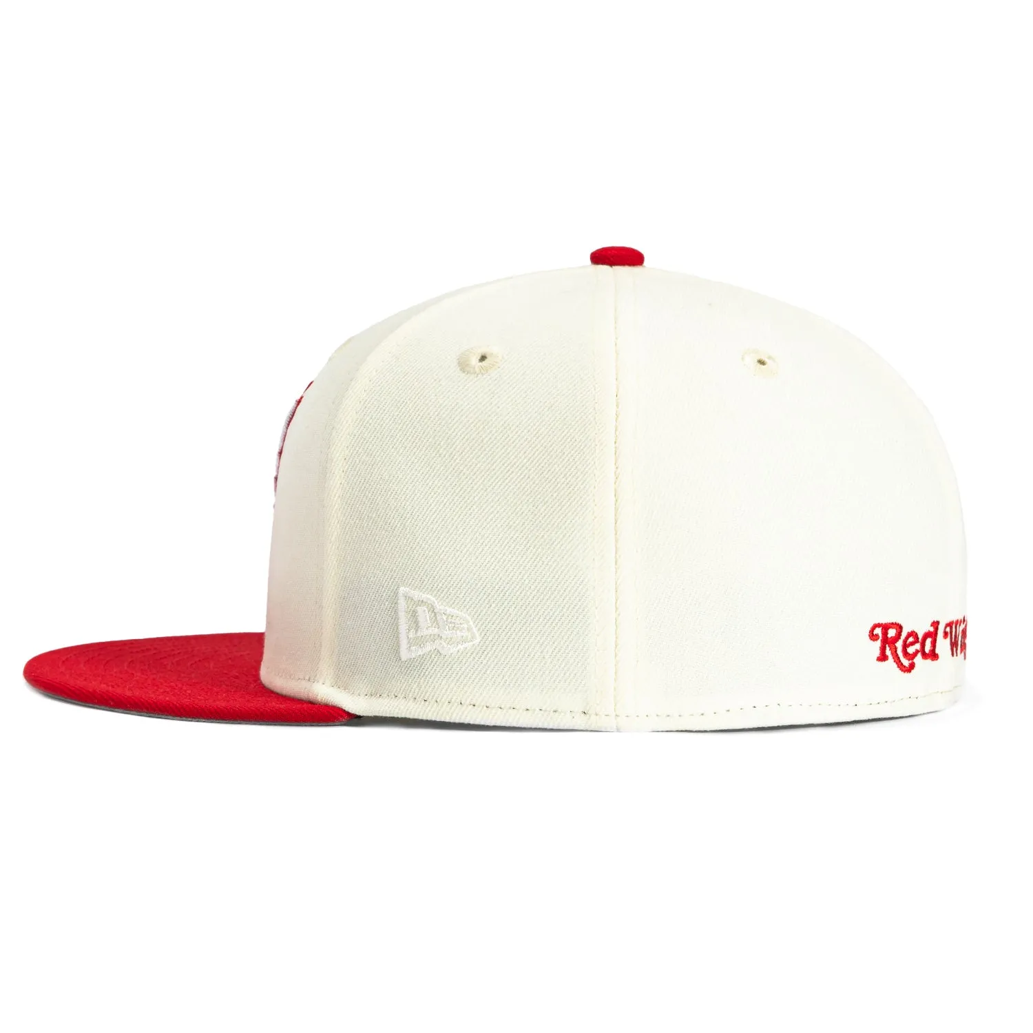 New Era 59Fifty White Dome Detroit Red Wings Hat - White, Red