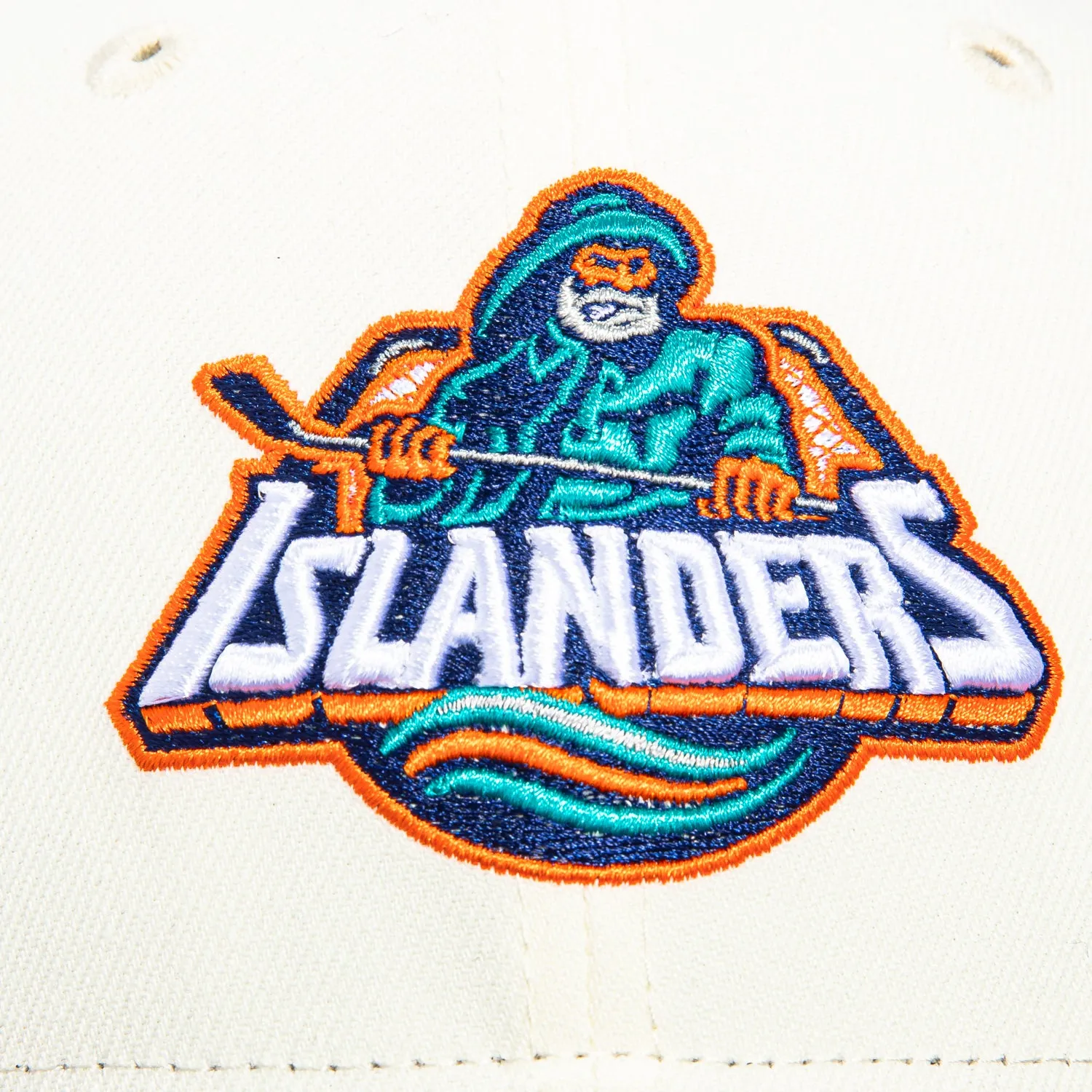 New Era 59Fifty White Dome New York Islanders Hat - White, Light Navy