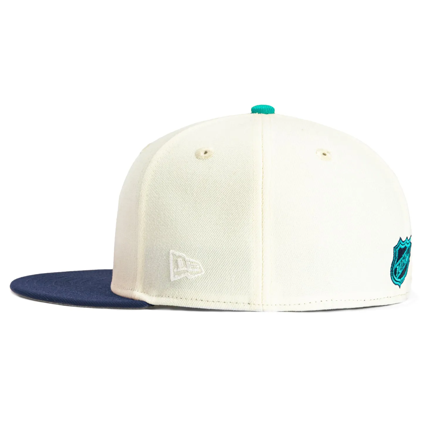 New Era 59Fifty White Dome New York Islanders Hat - White, Light Navy