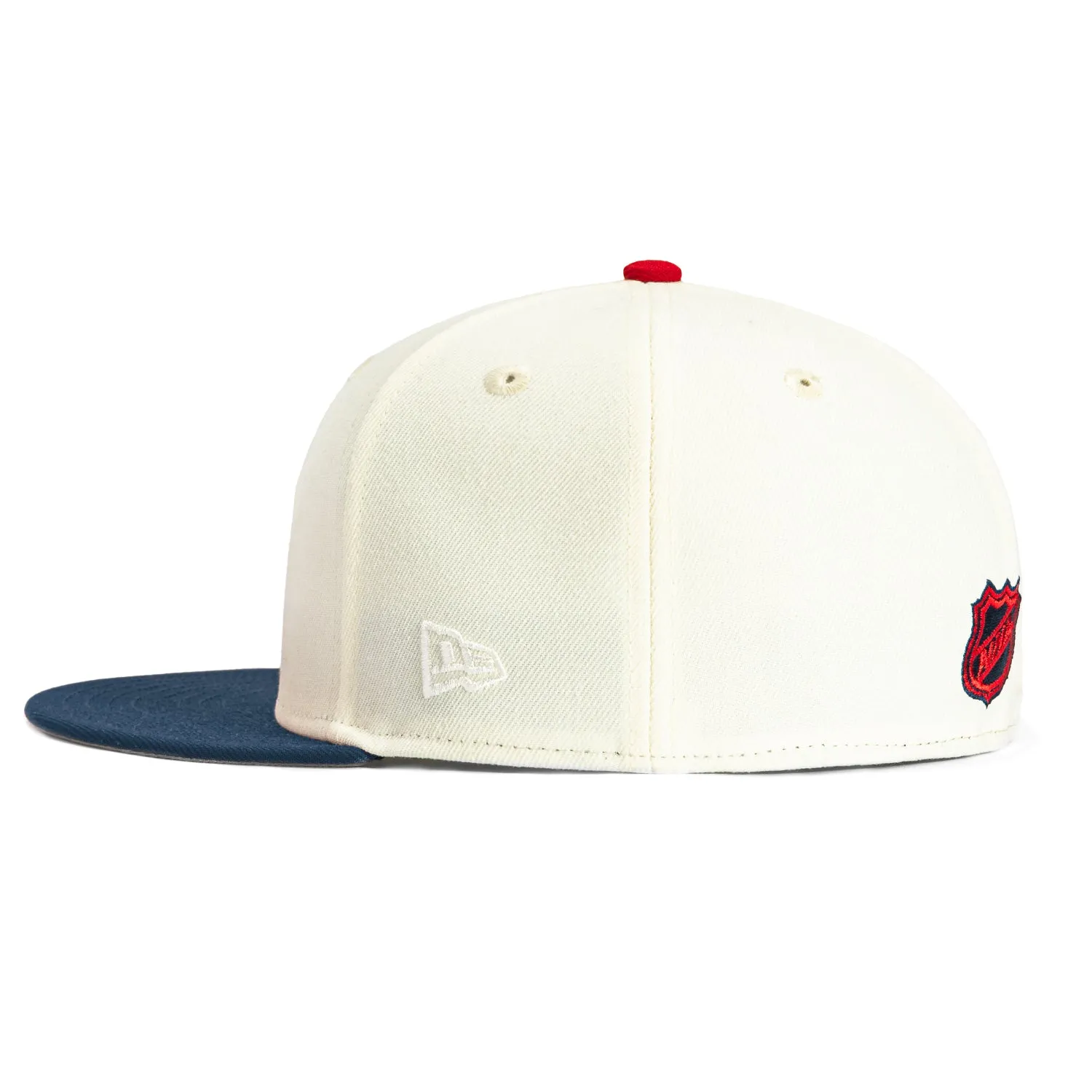 New Era 59Fifty White Dome New York Rangers Hat - White, Navy