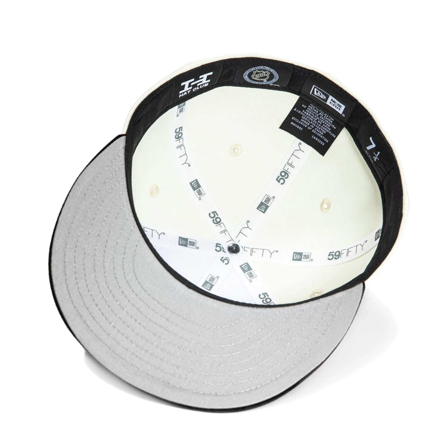New Era 59Fifty White Dome Pittsburgh Penguins Hat - White, Black