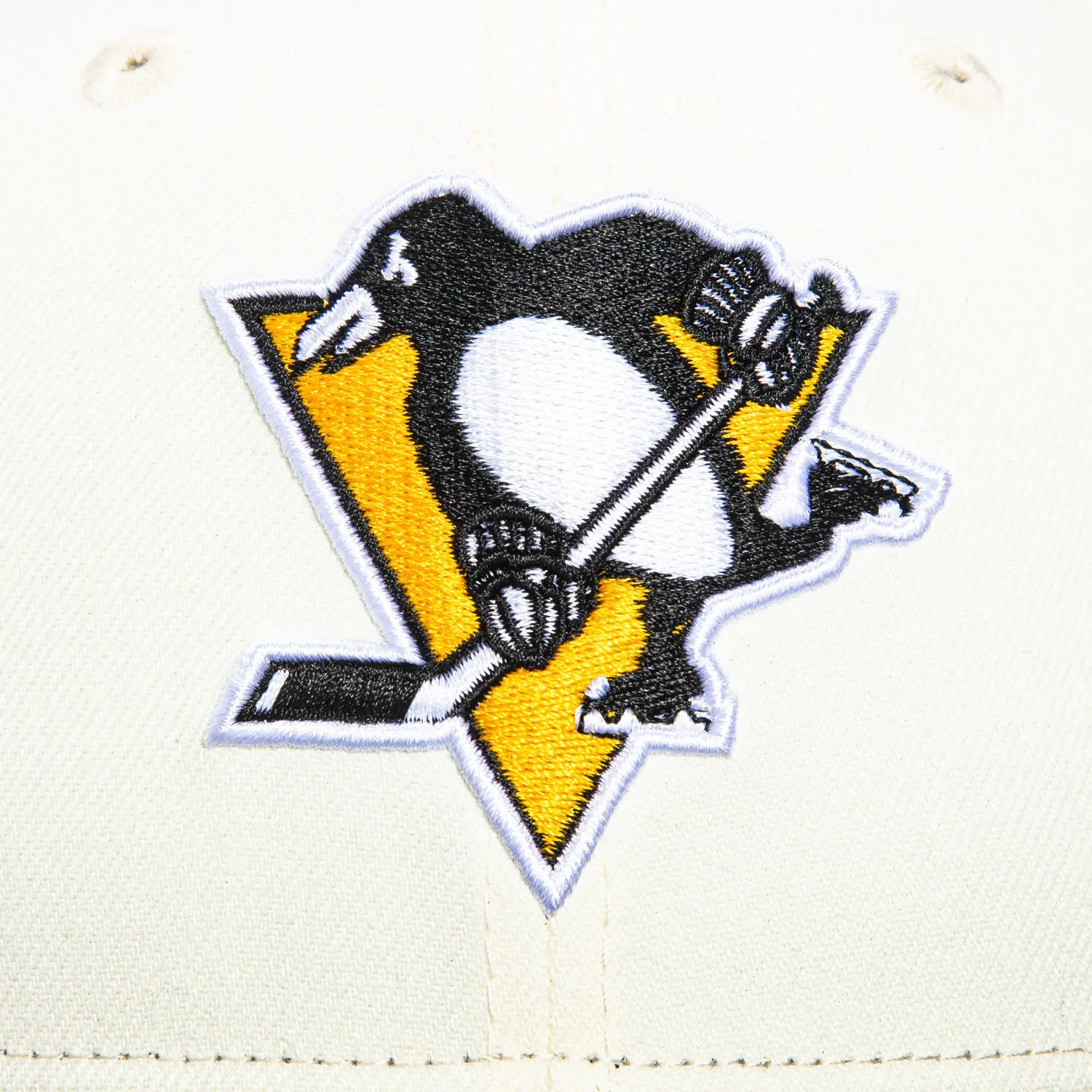 New Era 59Fifty White Dome Pittsburgh Penguins Hat - White, Black