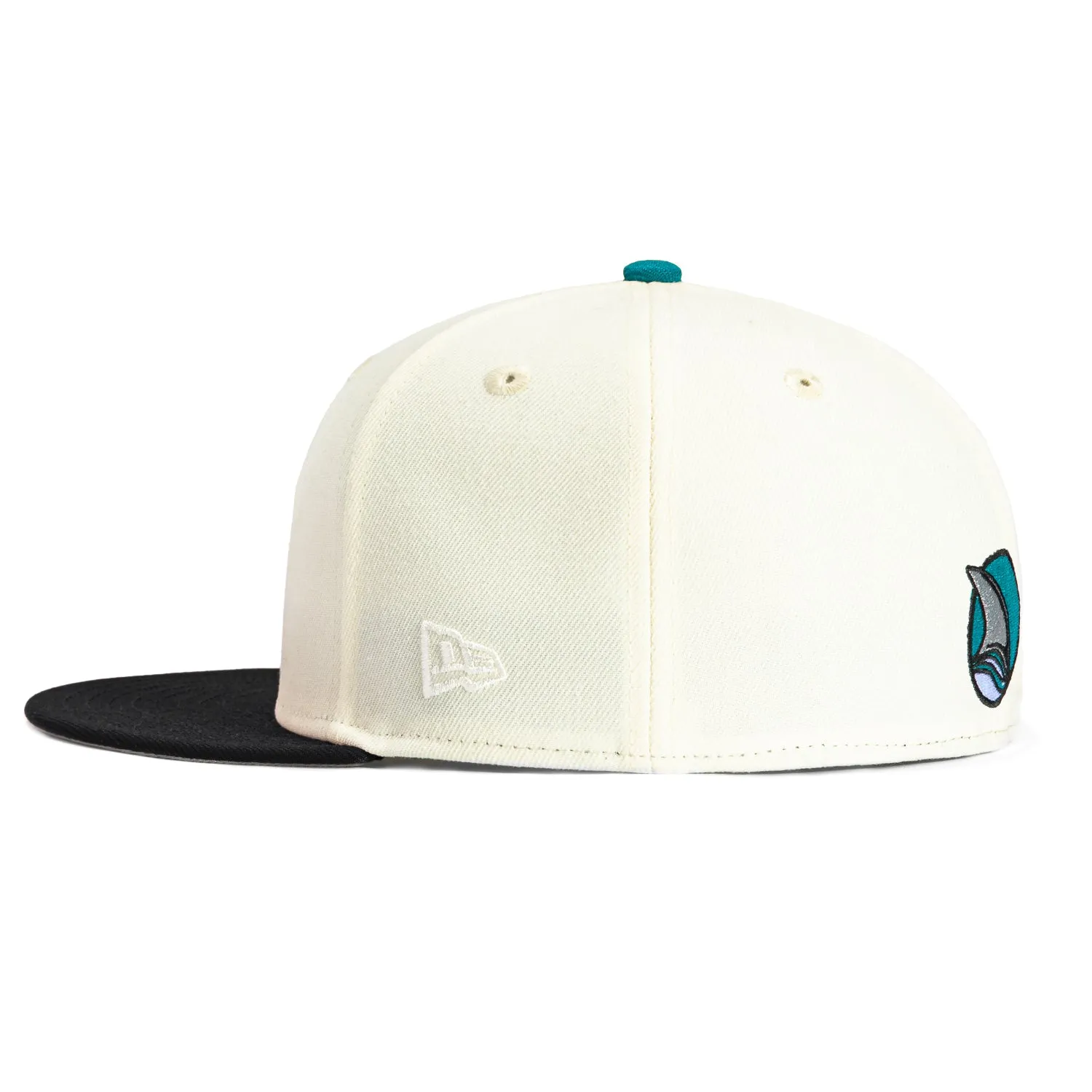 New Era 59Fifty White Dome San Jose Sharks Hat - White, Black