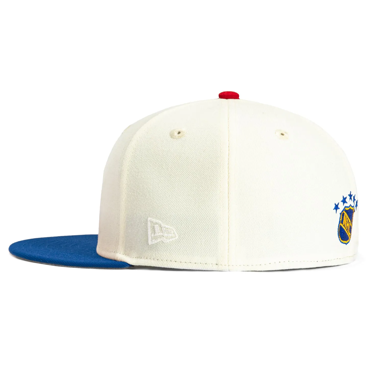 New Era 59Fifty White Dome St Louis Blues Hat - White, Royal