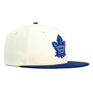 New Era 59Fifty White Dome Toronto Maple Leafs Hat - White, Royal