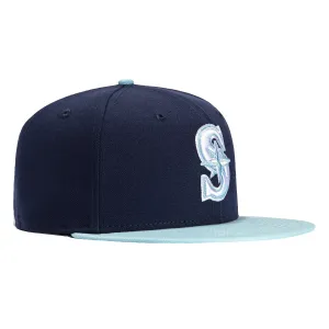 New Era 9Fifty Seattle Mariners Snapback Hat - Navy, Light Blue
