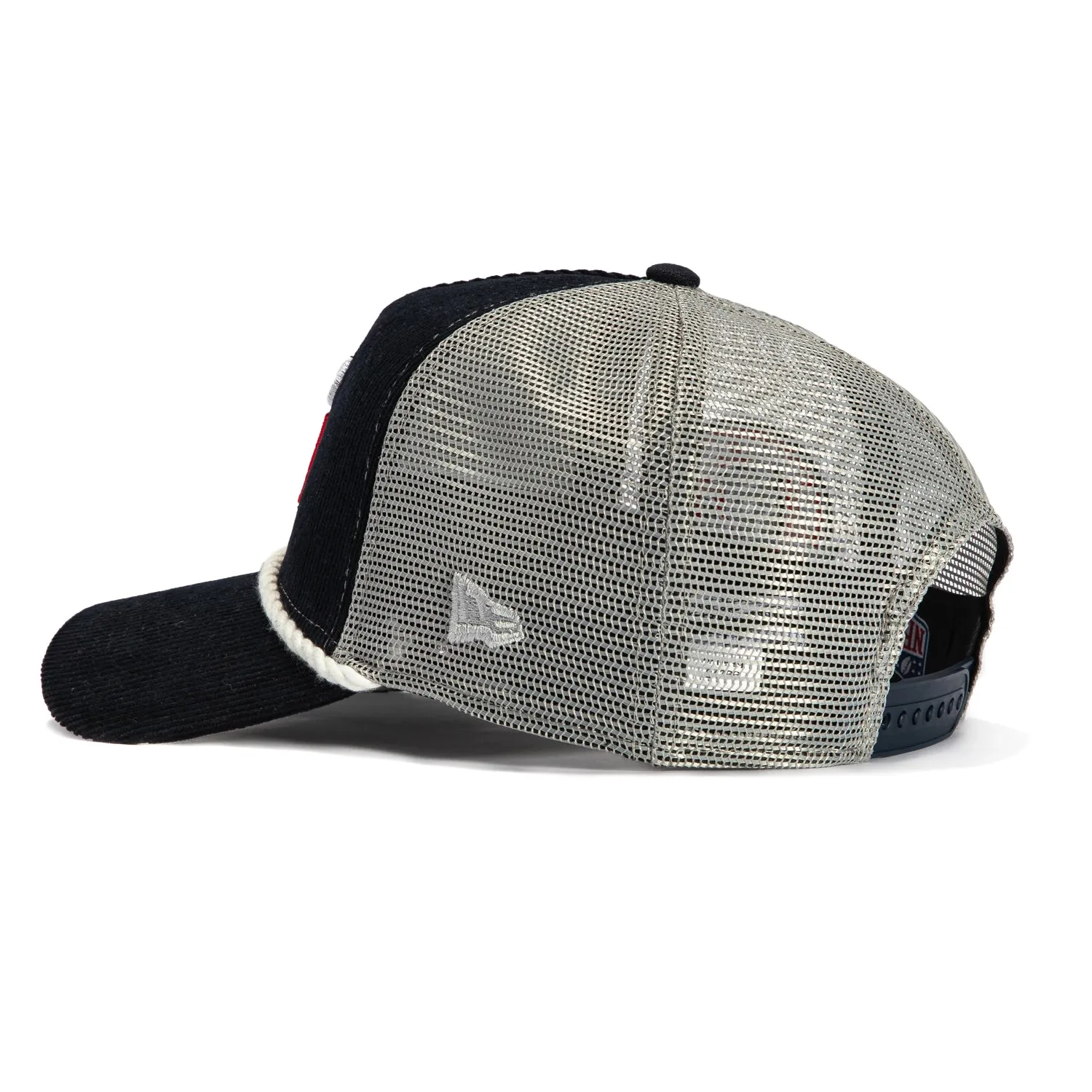 New Era 9Forty A-Frame Arizona Cardinals Logo Patch Rope Trucker Snapback Hat - Black
