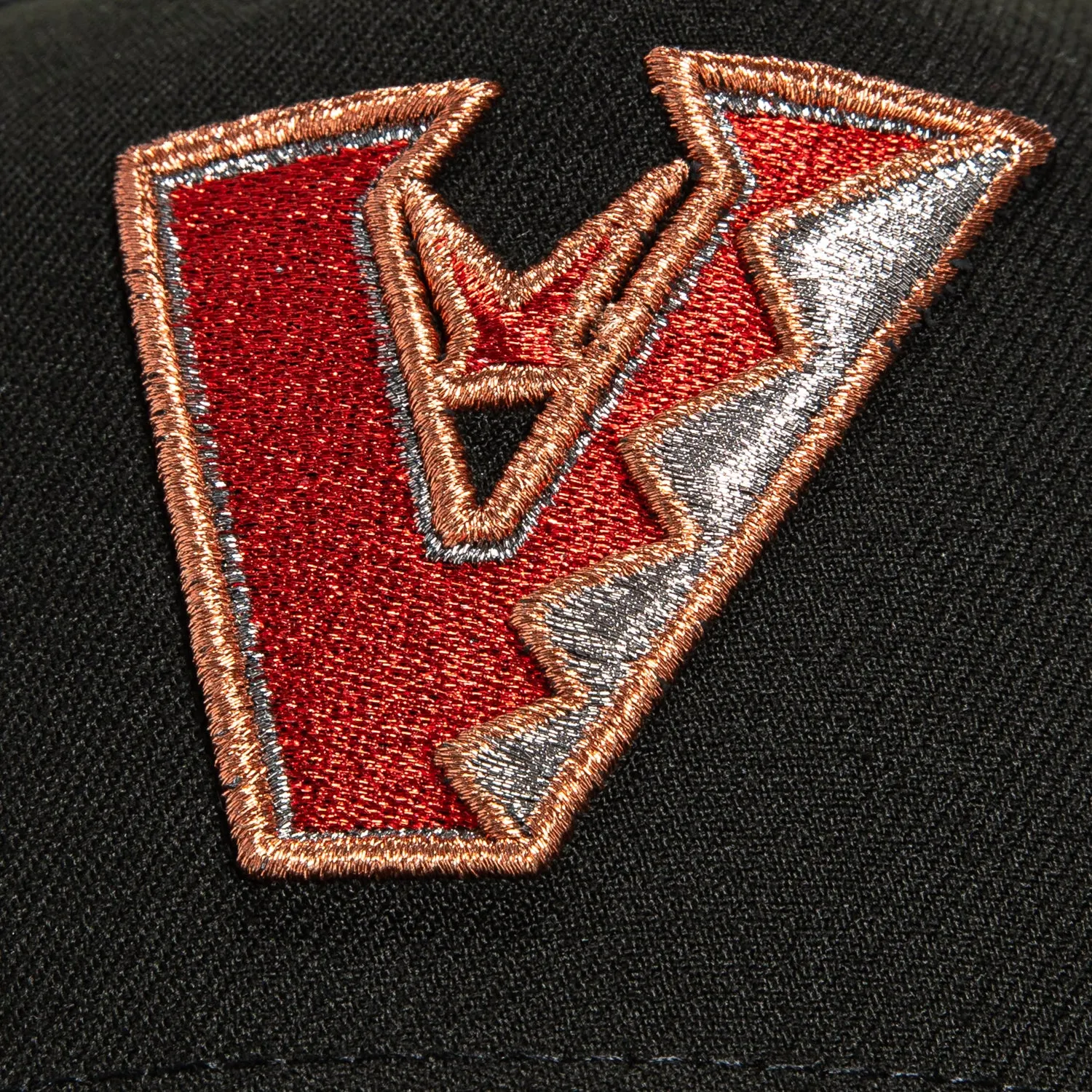 New Era 9Forty A-Frame Arizona Diamondbacks Inaugural Patch Upside Down Snapback Hat - Black