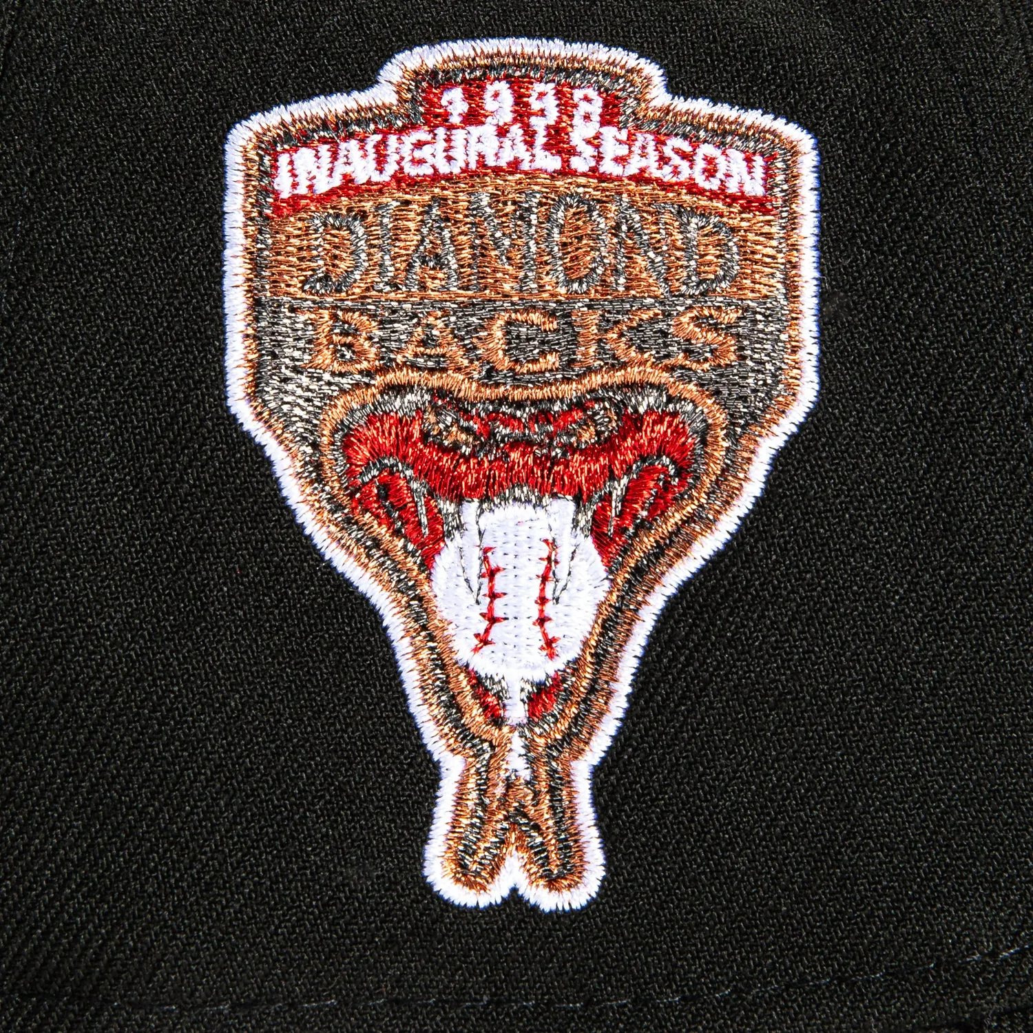 New Era 9Forty A-Frame Arizona Diamondbacks Inaugural Patch Upside Down Snapback Hat - Black