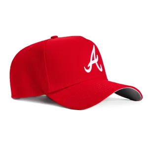 New Era 9Forty A-Frame Atlanta Braves Snapback Hat - Red, White