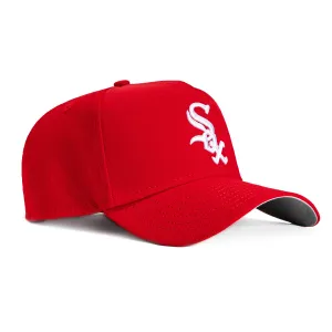 New Era 9Forty A-Frame Chicago White Sox Snapback Hat - Red, White