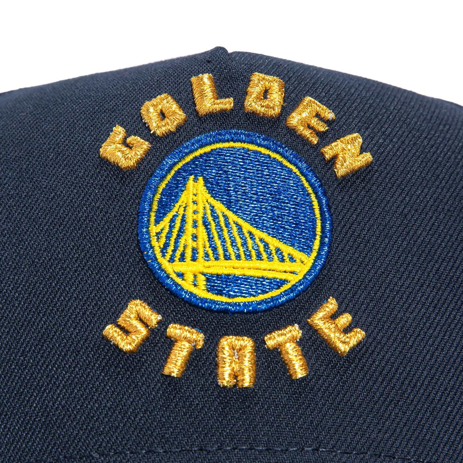 New Era 9Forty A-Frame Golden State Warriors 2025 City Edition Snapback Hat - Navy. Black