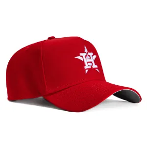 New Era 9Forty A-Frame Houston Astros Snapback Hat - Red. White