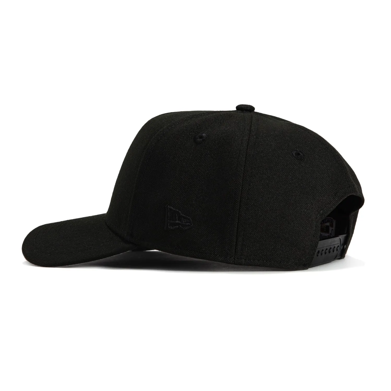 New Era 9Forty A-Frame Los Angeles Dodgers 100th Anniversary Patch Snapback Hat - Black, White