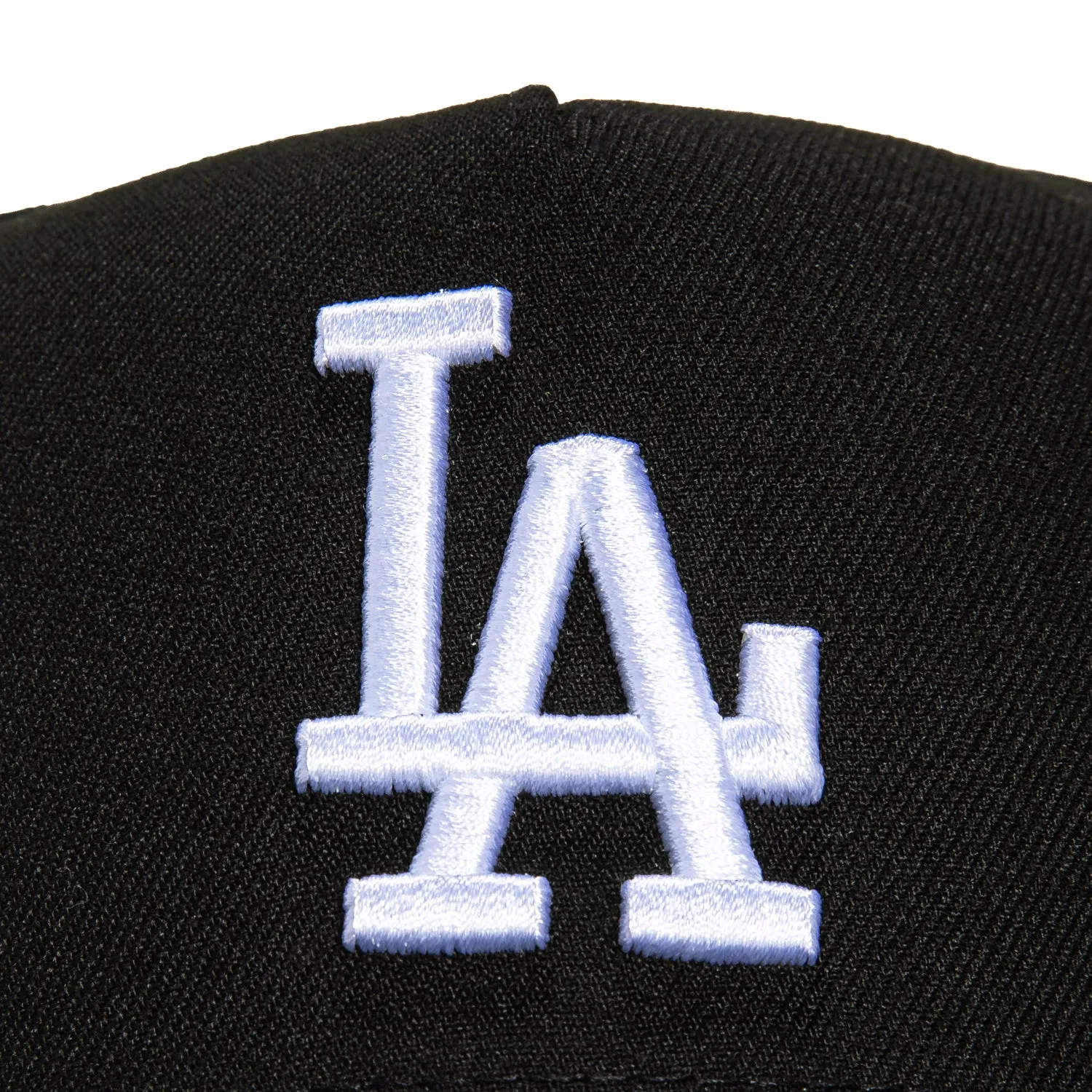 New Era 9Forty A-Frame Los Angeles Dodgers 100th Anniversary Patch Snapback Hat - Black, White