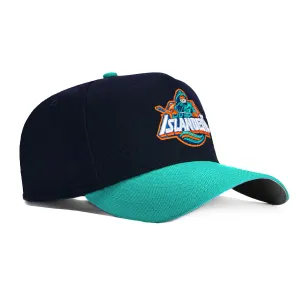 New Era 9Forty A-Frame New York Islanders Snapback Hat - Navy. Teal