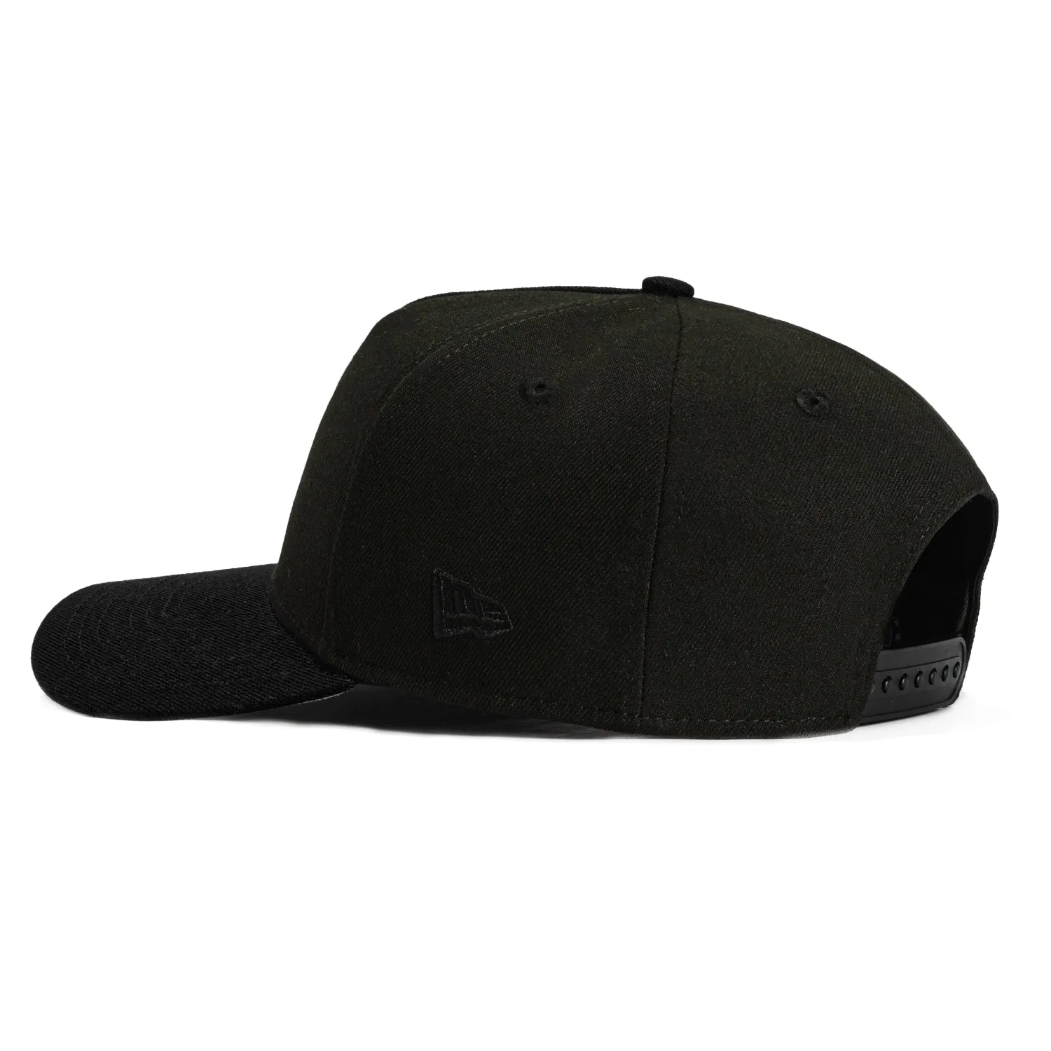 New Era 9Forty A-Frame New York Yankees Snapback Hat - Black, Black