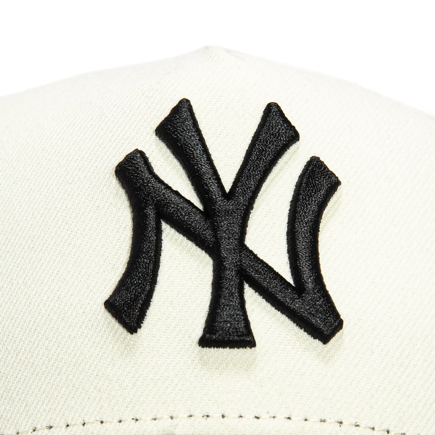New Era 9Forty A-Frame New York Yankees Snapback Hat - White. Black