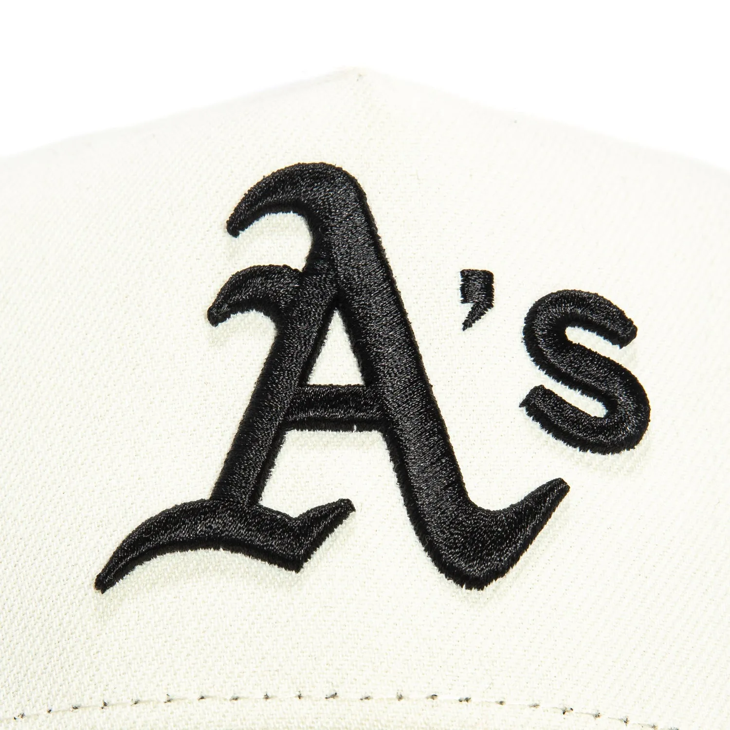 New Era 9Forty A-Frame Oakland Athletics Snapback Hat - White. Black