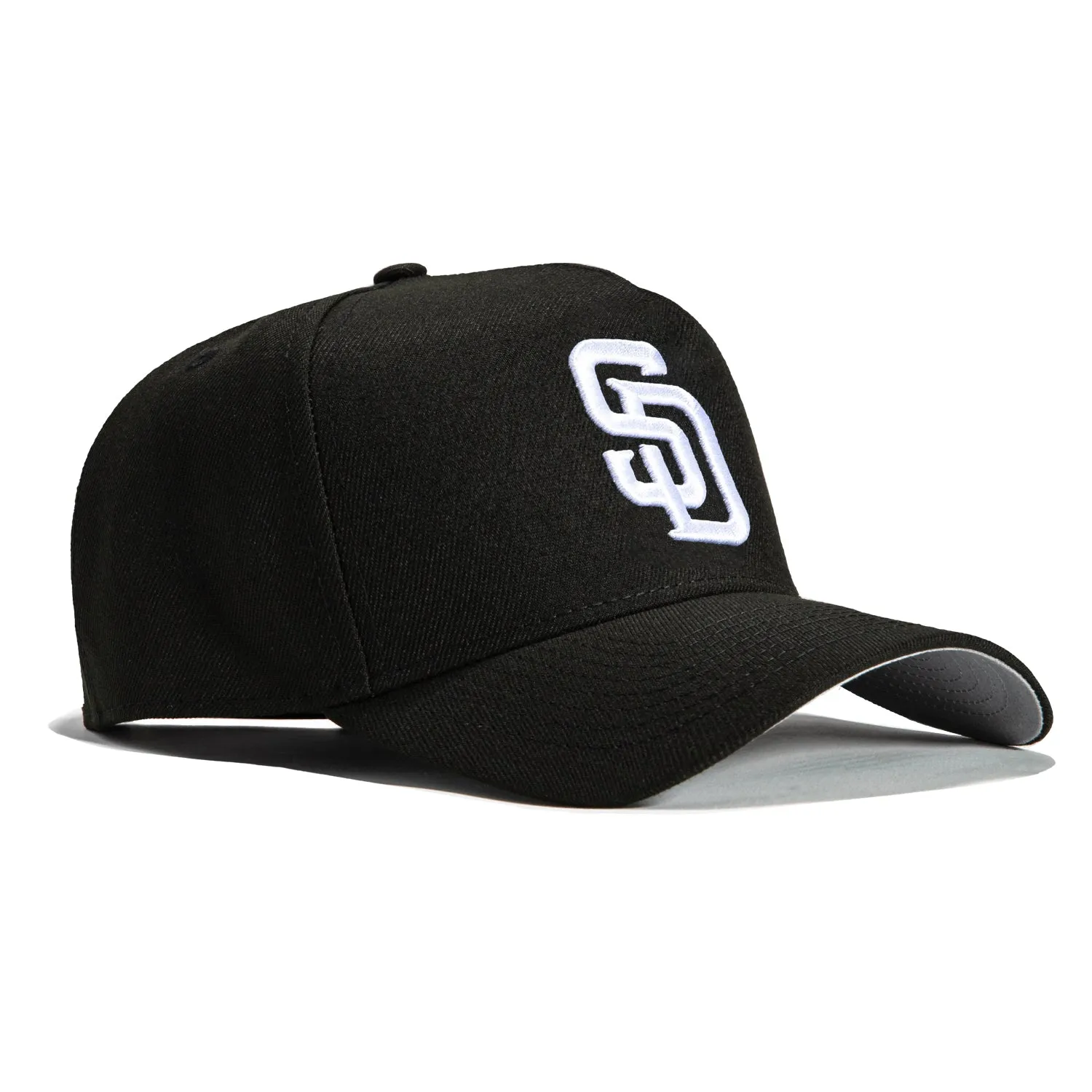 New Era 9Forty A-Frame San Diego Padres Snapback Hat - Black, White