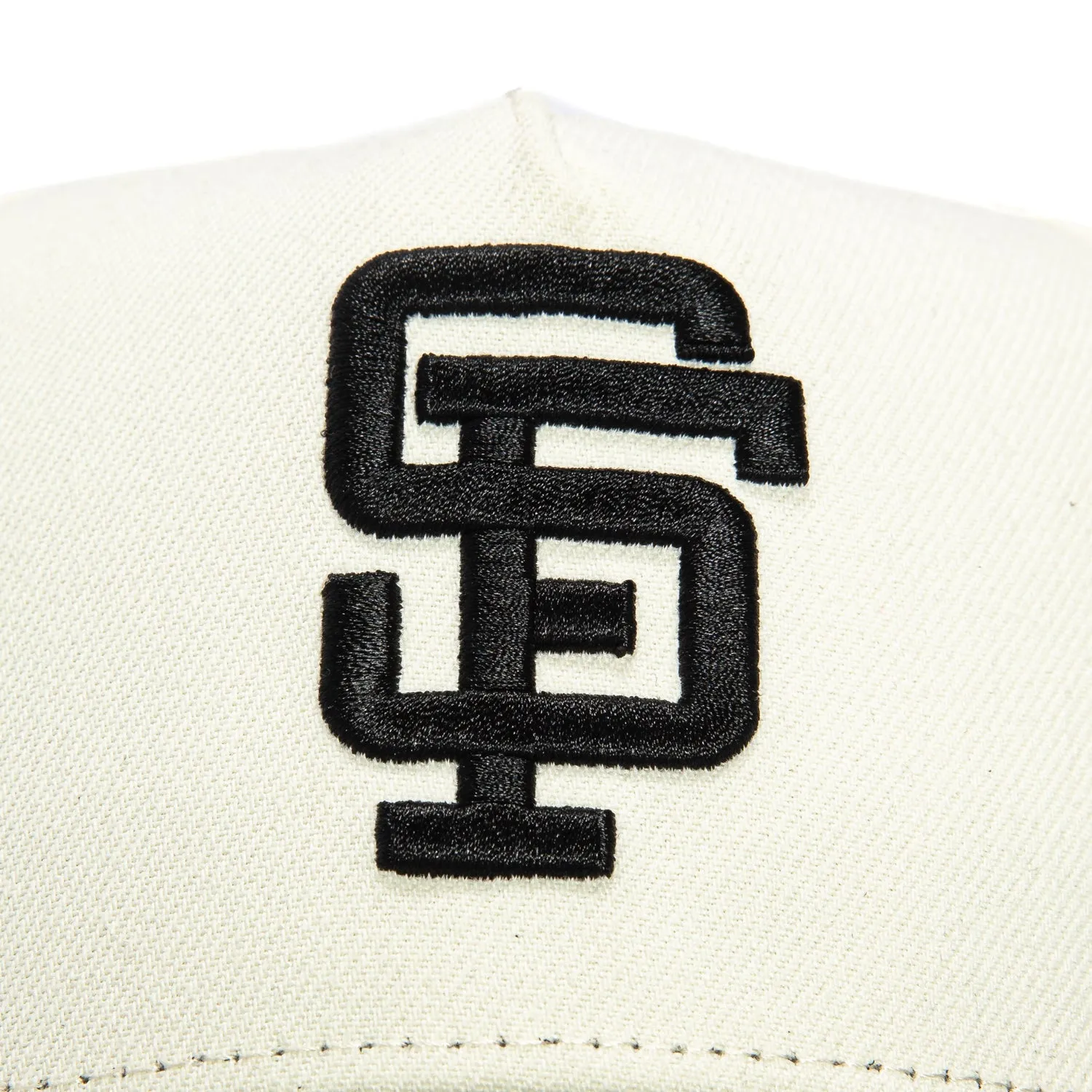 New Era 9Forty A-Frame San Francisco Giants Snapback Hat - White. Black