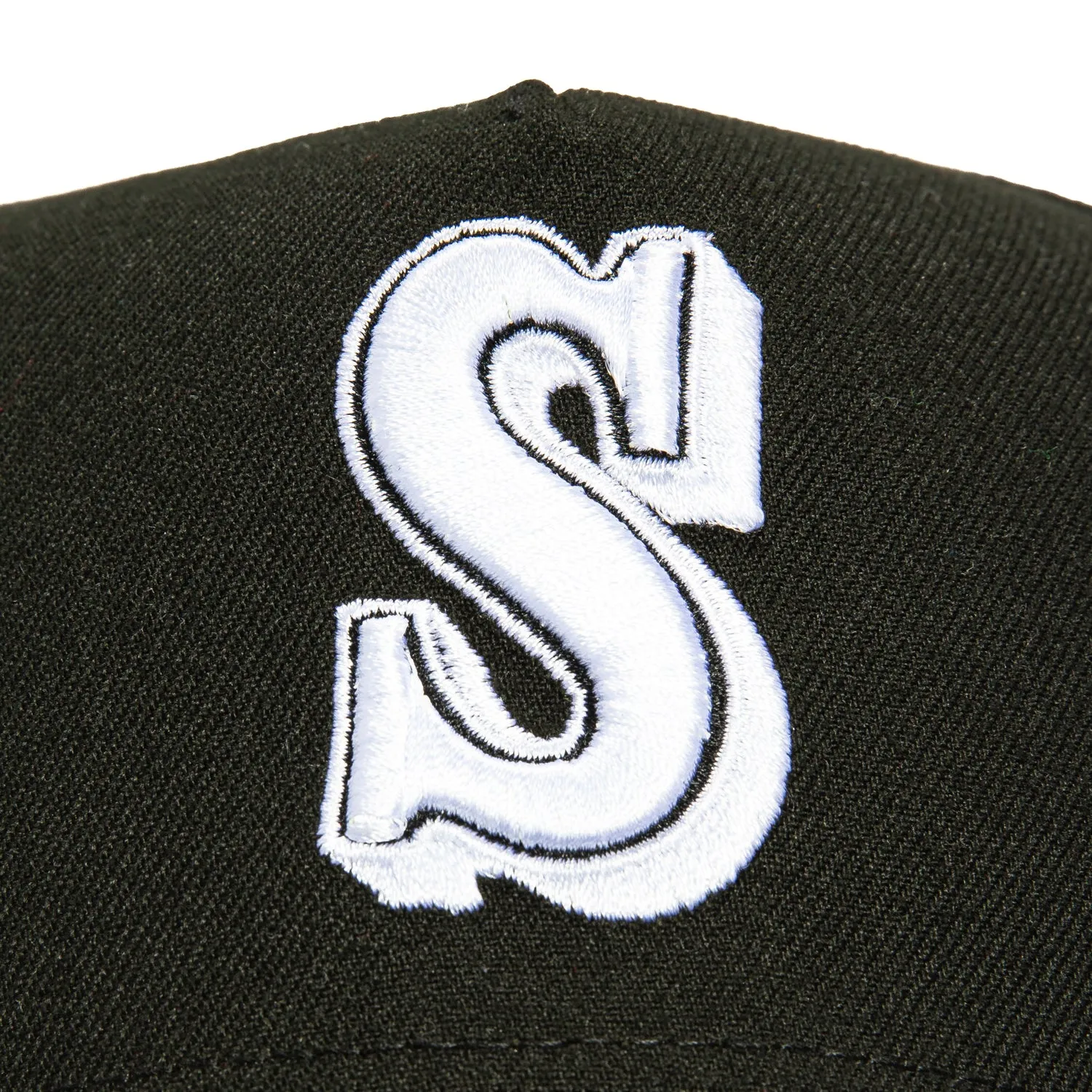 New Era 9Forty A-Frame Seattle Mariners Snapback Hat - Black, White
