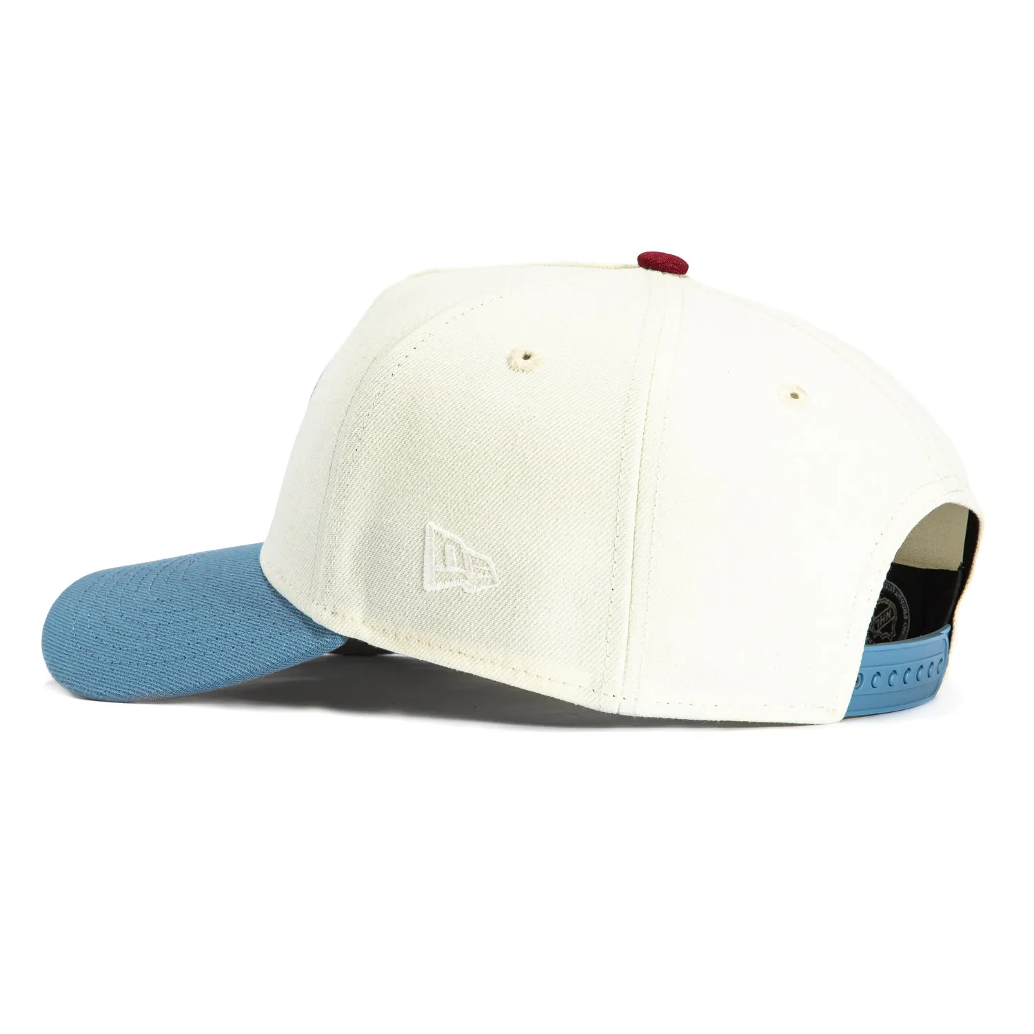 New Era 9Forty A-Frame White Dome Colorado Avalanche Snapback Hat - White, Indigo