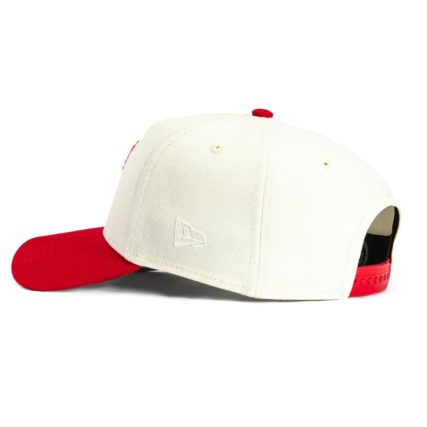 New Era 9Forty A-Frame White Dome Detroit Red Wings Snapback Hat - White, Red