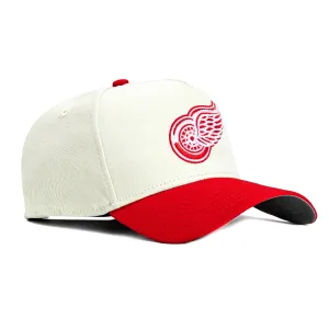 New Era 9Forty A-Frame White Dome Detroit Red Wings Snapback Hat - White, Red