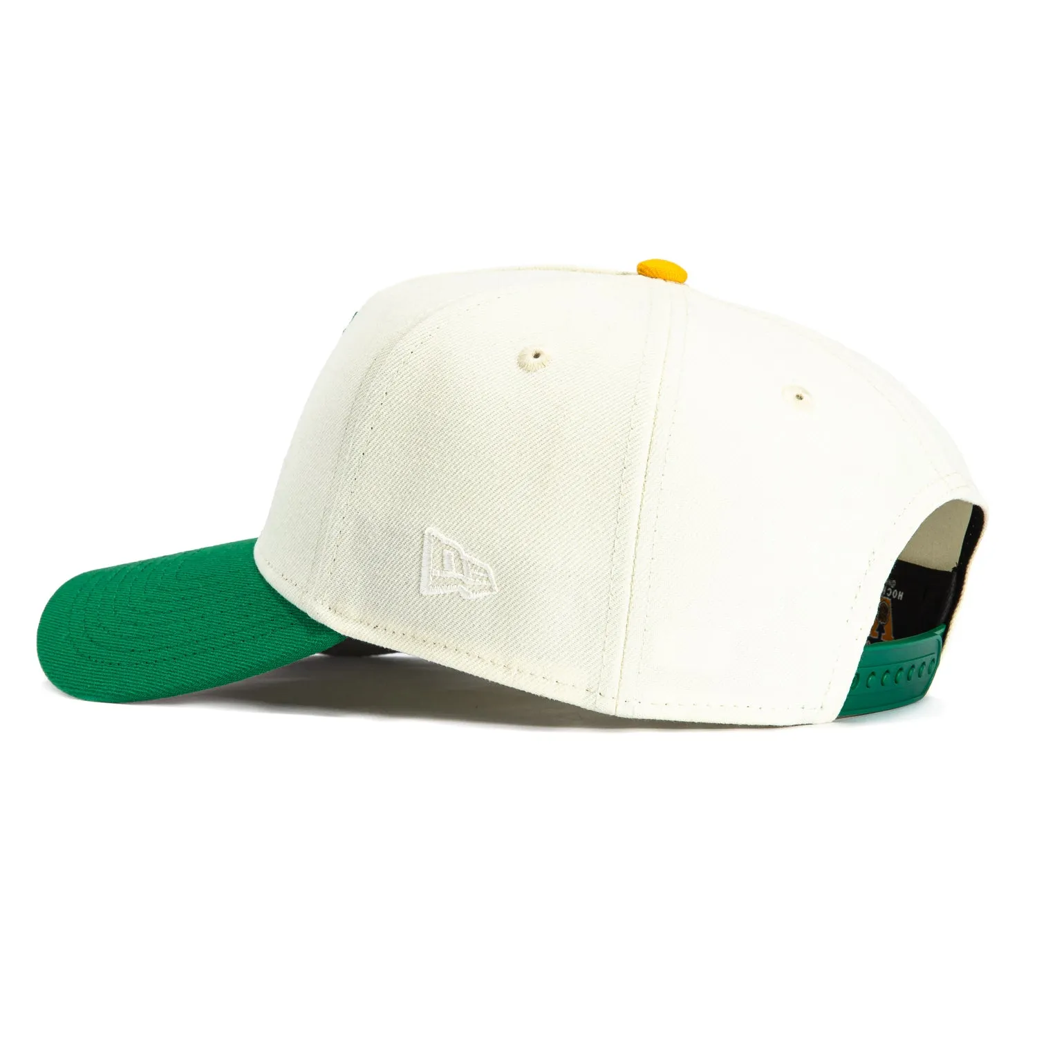 New Era 9Forty A-Frame White Dome Minnesota North Stars Snapback Hat - White, Kelly Green