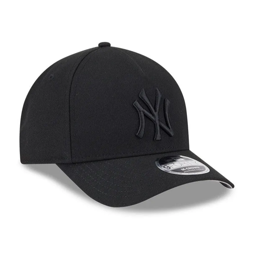 New Era 9Forty M-Crown A-Frame New York Yankees Snapback Hat - Black. Black