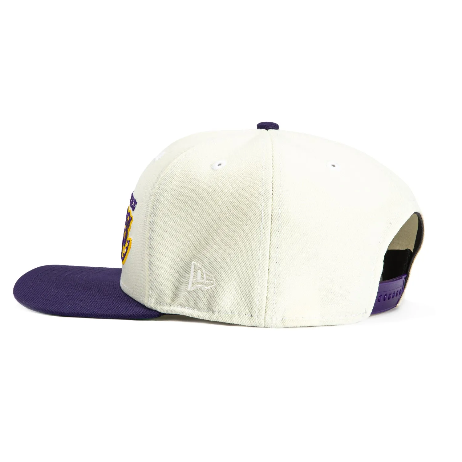New Era 9Seventy Los Angeles Lakers Alternate Stretch-Snapback Hat - White, Purple
