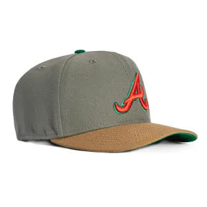 New Era 9Seventy Maxed Out Atlanta Braves Stretch-Snapback Hat - Graphite, Khaki
