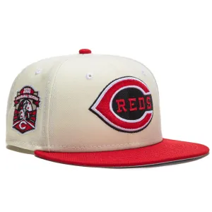 New Era Exclusive 59th White Dome Cincinnati Reds Inaugural Season Patch Hat