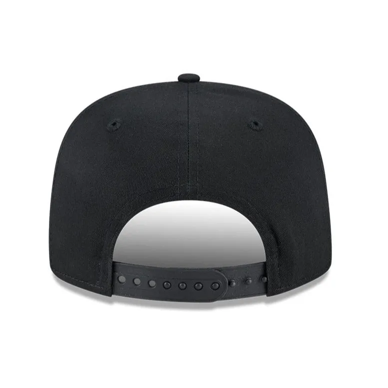 New Era Golfer Team Chain Stitch San Francisco Giants Logo Patch Snapback Hat - Black