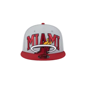 New Era Miami HEAT 2023 Grey Tipoff Snapback