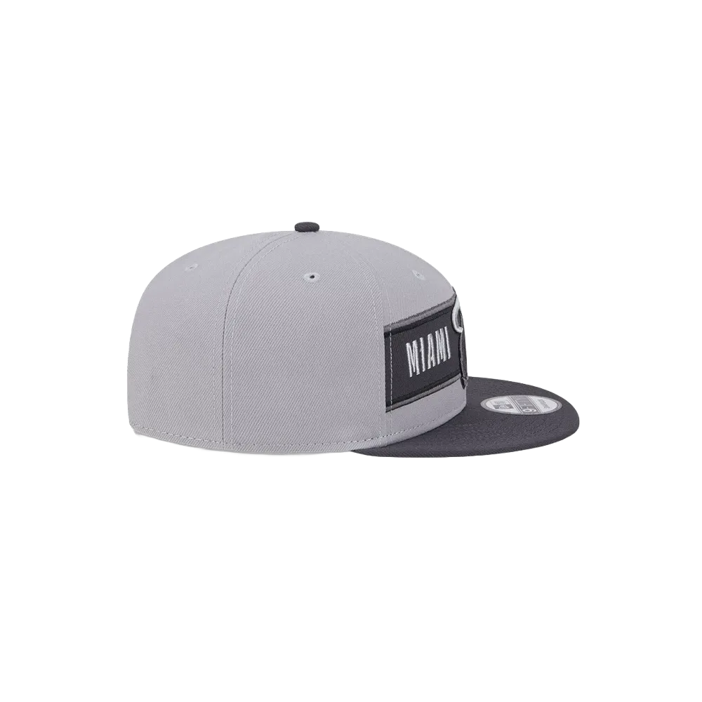 New Era Miami HEAT 2024 Draft Grey Snapback