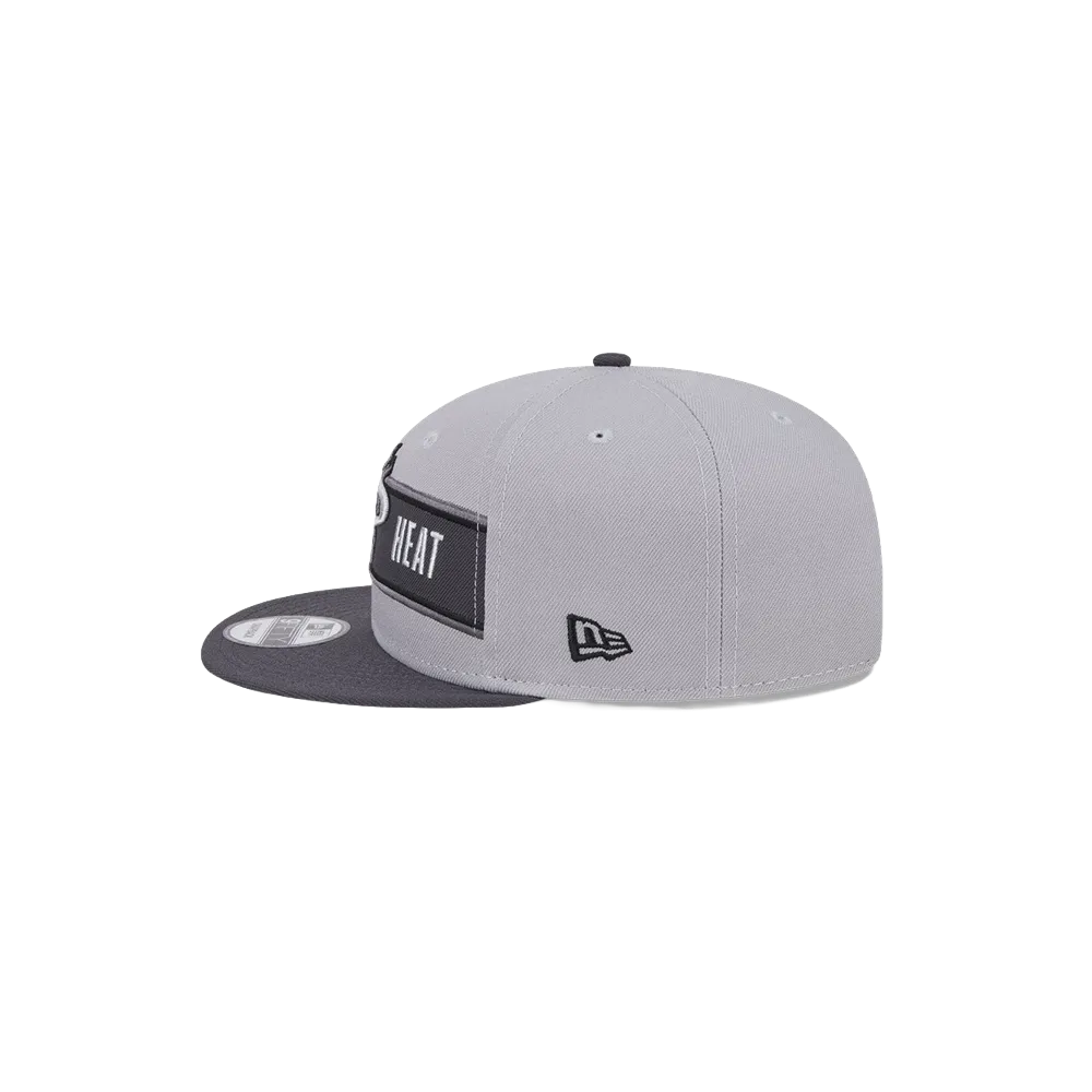 New Era Miami HEAT 2024 Draft Grey Snapback