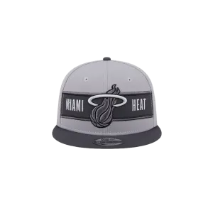 New Era Miami HEAT 2024 Draft Grey Snapback