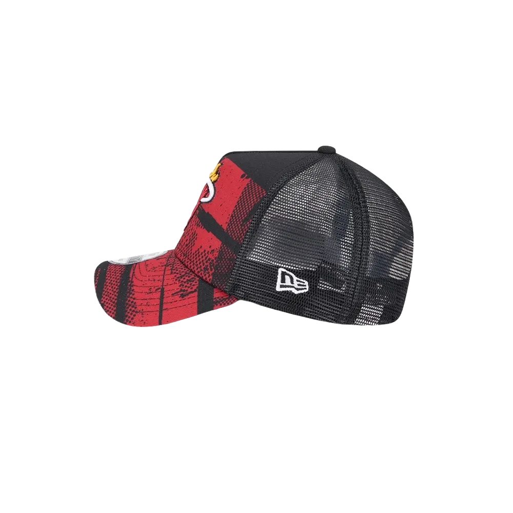 New Era Miami HEAT 2024 Tipoff Trucker Snapback