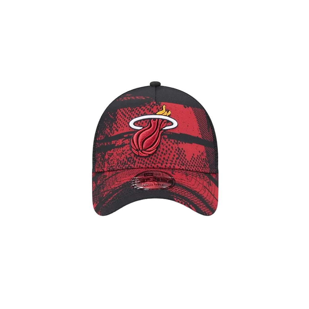 New Era Miami HEAT 2024 Tipoff Trucker Snapback
