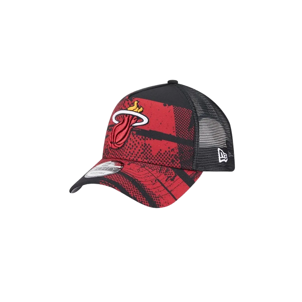 New Era Miami HEAT 2024 Tipoff Trucker Snapback
