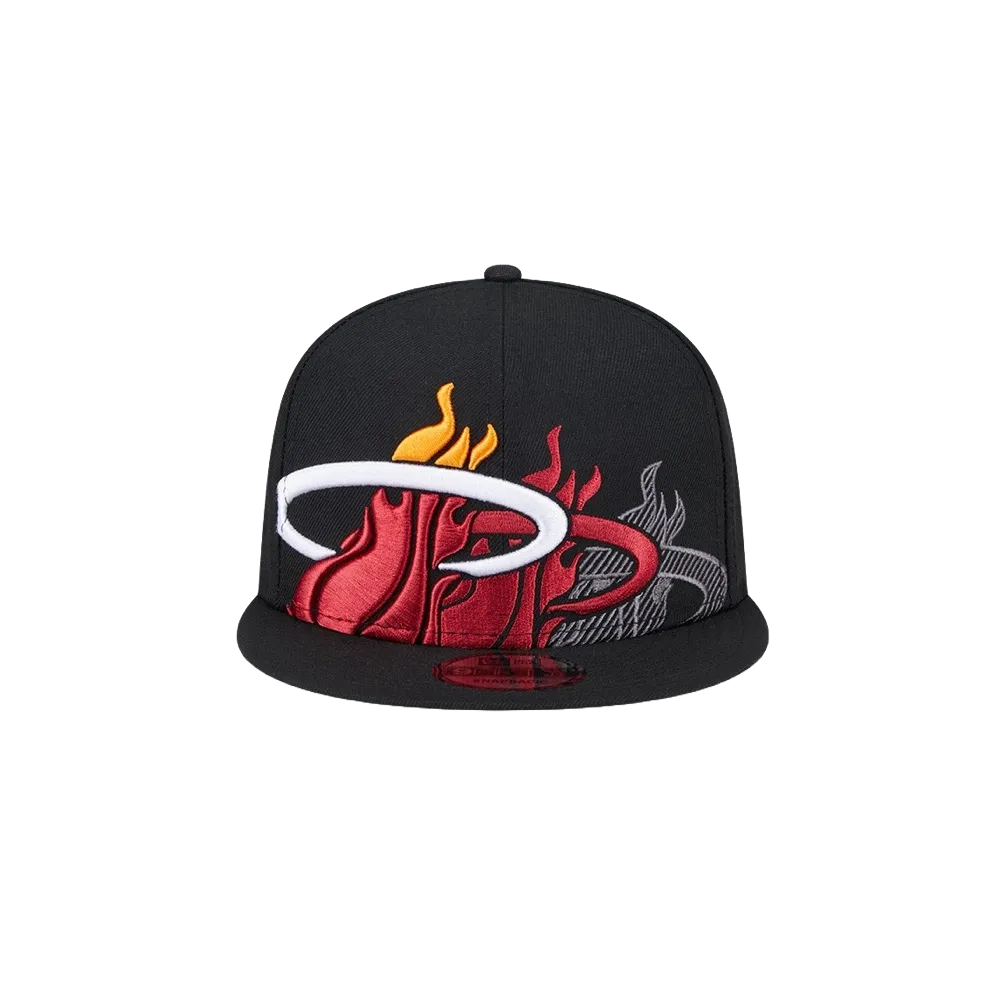 New Era Miami HEAT Team Shadow Snapback
